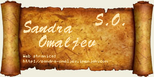 Sandra Omaljev vizit kartica